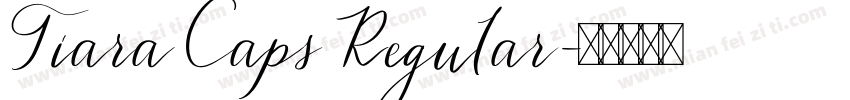 Tiara Caps Regular字体转换